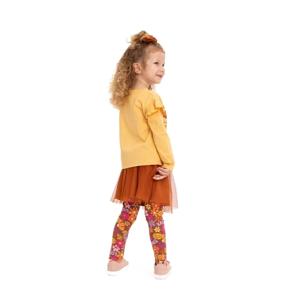NWT Disney 4 Pc  Minnie Mouse Mustard and Wheat Tutu Set ~sz 12 M